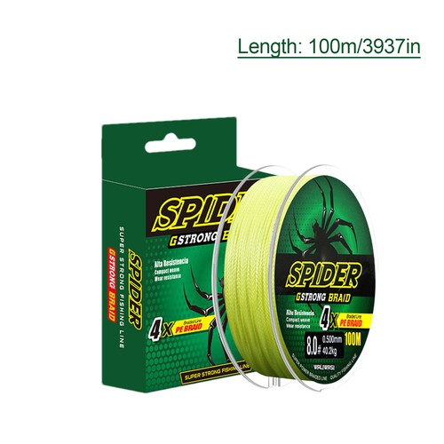 4 Strands 100M Super Strong Braided Wire Fishing Line 0.4 PE Braided FishingLine - Picture 6 of 16