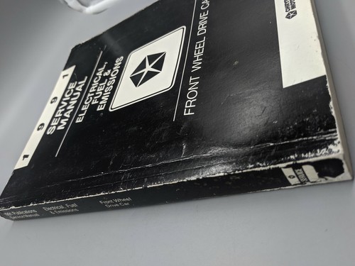 Chrysler 1991 combustible eléctrico y emisiones tracción delantera manual de servicio usado - Imagen 7 de 11