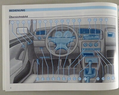 Operating Instructions / Manual VW Golf III/3, incl. GTI, VR6