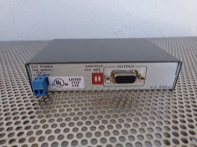 RGB分配器　P/2 DA2xi P/2 DA4xi - Distribution Amplifier | Extron
