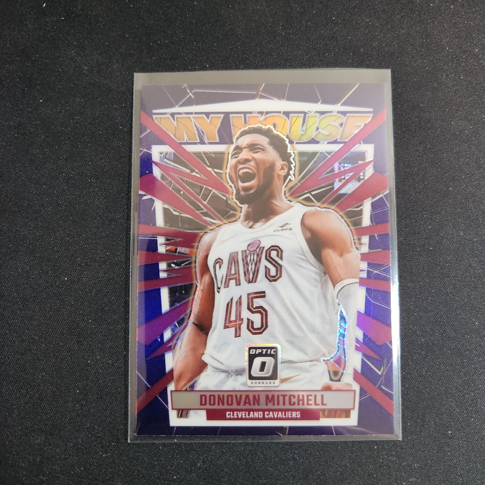 2023-24 Donruss Optic My House Purple Prizm Donovan Mitchell Cavaliers   L41