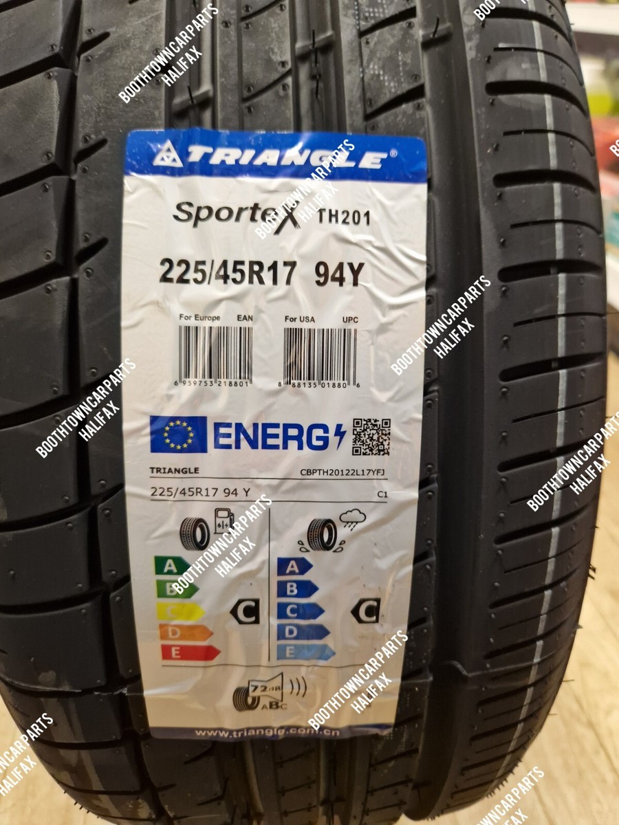 225 45 17 TRIANGLE C C RATING 225 45 17 94Y XL TH201 72DB 2 TYRE