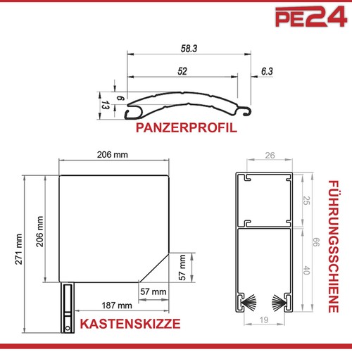 Rolltor Rolltore Garagenrolltor Garagentor Werkstatttor 52er ALU Weiß ab 331 € - Bild 11 von 12