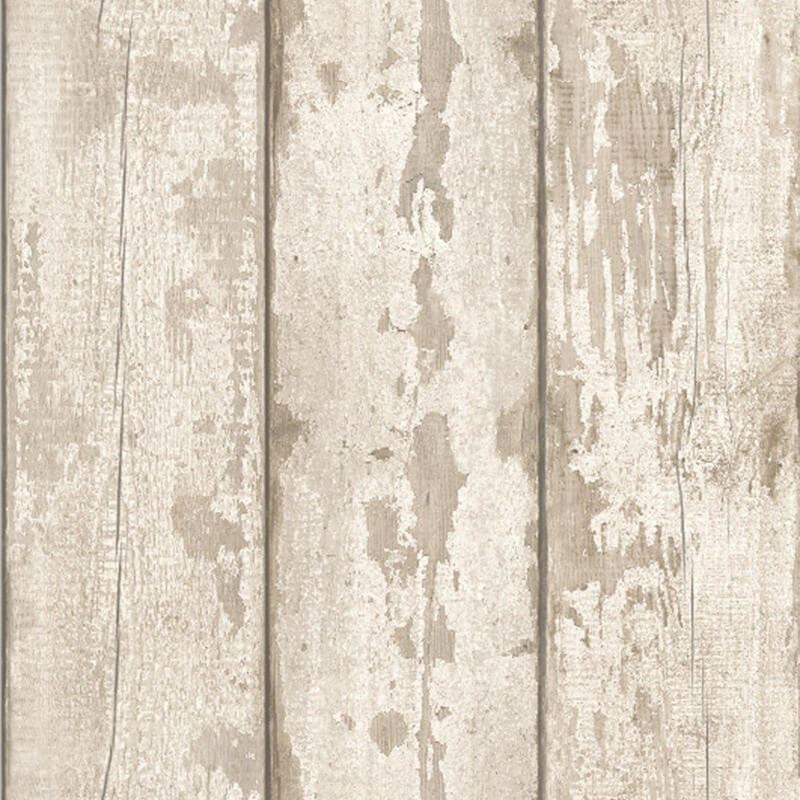 Arthouse Washed Wood Wallpaper - White - Realistic Photographic Style - Paste the Paper - 10.05m x 53cm - Image 9