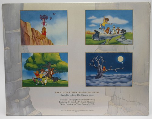 Winnie POOH'S GRAND AVENTURE Walt Disney 1997 4 Print Lithograph Portfolio - Picture 2 of 2