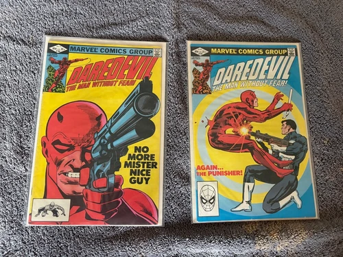 Daredevil #183 184 1st Daredevil Punisher  Frank Miller 1982 Marvel VF+-NM