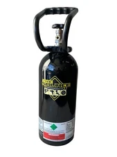 10 lb CO2 Aluminum Carbon Dioxide Tank Cylinder, Handle and Black Powder Coat