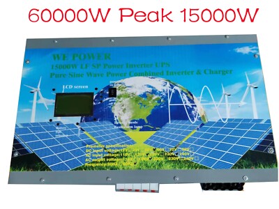 15000W LF SP Pure Sine Wave SolarPower Inverter 24VDC/110V,220VAC BatteryCharger