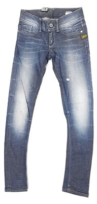 G-Star Jeans Lynn Skinny Damen W26 L30 Blau Slim Distressed Used Look Neu