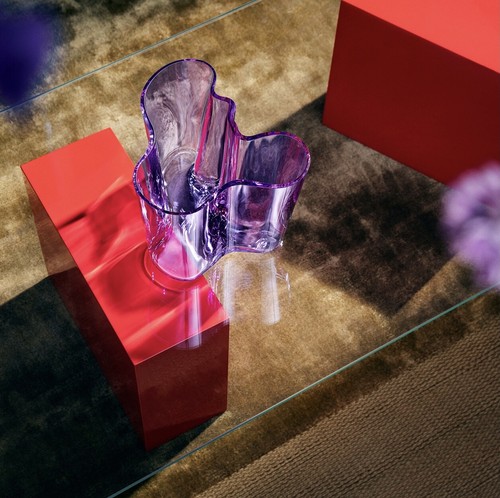 Iittala Alvar Aalto Vase Amethyst Colour Vase 160mm / 6.3 Inch NEW Discontinued - Picture 12 of 14