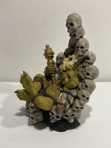 Enchantica Goblin King Skulls Vintage 1988 Hand Painted Sculpture - Picture 3 of 14