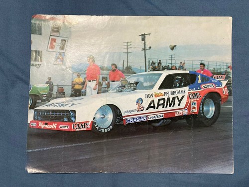 Don Prudhomme NRHA track handout Plymouth Arrow 1978 ARMY - Bild 1 von 3