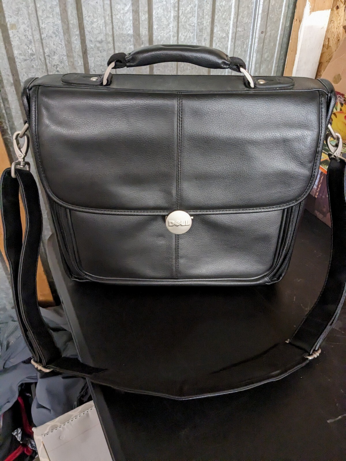Genuine Dell Leather Heavy Duty Laptop Bag eBay