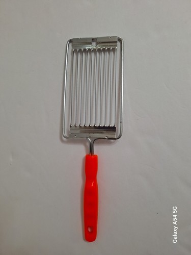 Vintage Chadwick-Miller Tomatenschneider neonorange Kunststoffgriff 1977 #93252 - Bild 4 von 7