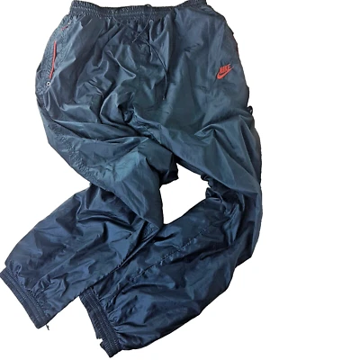 Pantalon Survêtement Nike Vintage Homme Taille L Bleu Pétrole Années 80-90s RARE - Photo 1/4