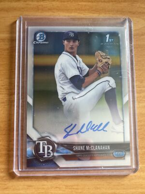 2018 Bowman Chrome Bowman 1st Shane McClanahan RC AUTO Tampa Bay 