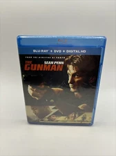 The Gunman (Blu-Ray + DVD + Digital, 2015) 2-Disc Set Sean Penn *Factory Sealed*