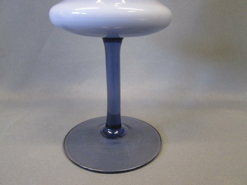 Empoli Italian Art Glass 14.5" tall Amethyst Purple Cased Glass LG Flared Vase - Picture 3 of 8