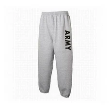 US ARMY PHYSICAL TRAINING SWEAT PANTS SPORT GREY 