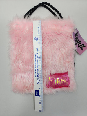 Bratz Pink Fuzzy Plush Handbag Trick-or-Treat Purse Bag w/ Tag 2004 Disguise MGA