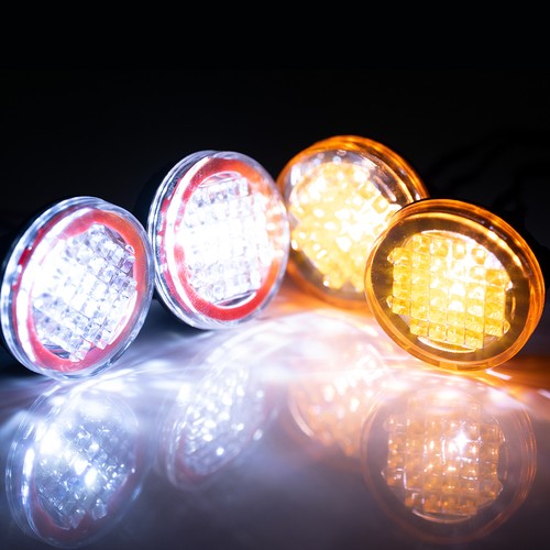 FLYXM For 1/10 RC SCX10 TRX4 LED Light Headlight Roof Spotlight 15/17/20/22mm - Picture 10 of 52