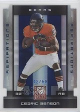 2008 Donruss Elite Aspirations Die-Cut /68 Cedric Benson #17