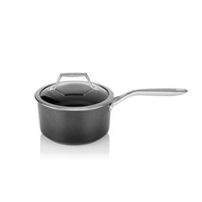 TECHEF - Onyx Collection - 2-quart Saucepan with Glass Lid, coated with New T...