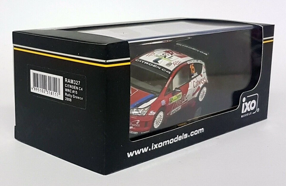 Ixo 1/43 Scale - RAM327 Citroen C4 WRC #15 Rally Greece 2008 Diecast Model Car - Image 2 of 4
