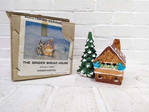 1976 Dept 56 Original Snow Village Small Chalet House W/ Box & Tag Bluebirds - Picture 13 of 14
