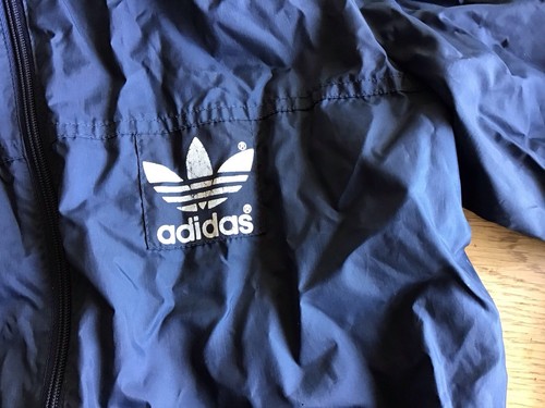 Jacke, Windstopper,Adidas, 80er Jahre, Vintage, Retro, 176, Einheitl. Dunkelblau - Bild 2 von 10