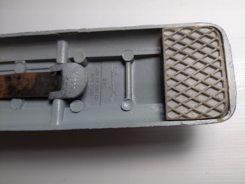 Grapadora de escritorio vintage Swingline Western Union gris longitud 8,5" Long Island NY EE. UU. - Imagen 14 de 14