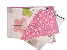 NEXT Girl's Single Duvet Cover & Pillow Case White with Hearts Size 53" x 79"