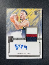 2023-24 Panini Impeccable Elegance Patch Auto RPA Jalen Pickett RC 13/99 XV44
