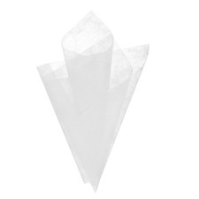 11.8 Inches Tissue Flower Wrapping Paper, 80 Sheets Floral Wraps, White