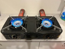 Stufa a gas doppia portatile vintage FIREBANK