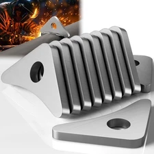 10 Pcs Weld on Tabs with 1/2" Holes, Weld on Steel Gussets, Weld on Shock Mounts