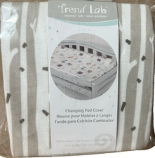 Trend Lab Changing Pad Cover 16"x32" Forest Trees 100 Cotton 