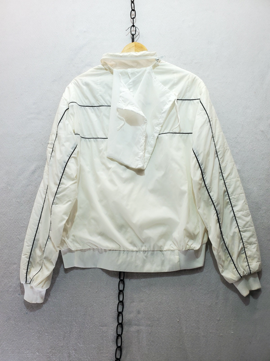 Vintage 90s Team Ford Mustang White Promotional Racing Jacket Sz L