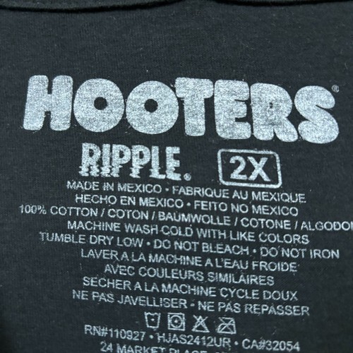 T-shirt Hooters Come for the Wings Stay For The Paradise taglia 2x - Foto 4 di 4