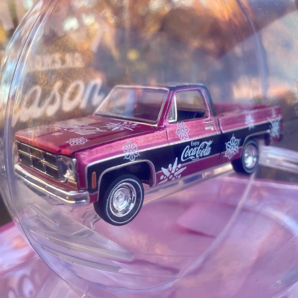 1976 GMC Sierra Grande 15 2025 M2 Machines Coca-Cola Christmas Ornament Coke C10 - Image 2 of 4