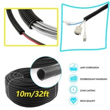 1x Polyethylene 32ft 38 Cord Protector Wire Loom Cable Sleeve Split Tubing Usa 1x Polyethylene 32ft 38 Cord Protector Wire Loom Cable Sleeve Split Tubing Usa