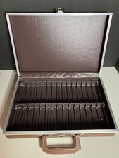 Cassette Tape Holder 30 Tapes Briefcase Style Service Mfg Co Faux Leather USA