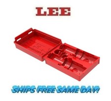 Lee Precision EMPTY Flat 2 Die Storage Case, RED NEW! # 91931