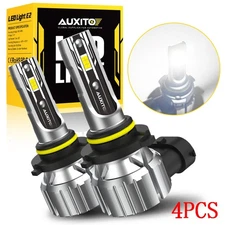 4X AUXITO 9005 LED Headlight Bulb Conversion Kit High Beam 6500K Super White