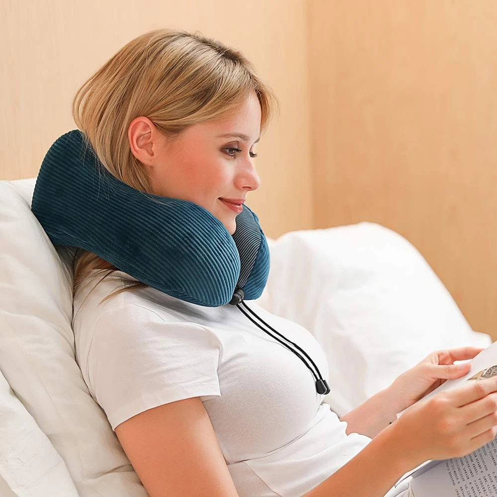 Memory Foam Travel Pillow with 360-Degree Head and Neck Support for Ultimate Comfort