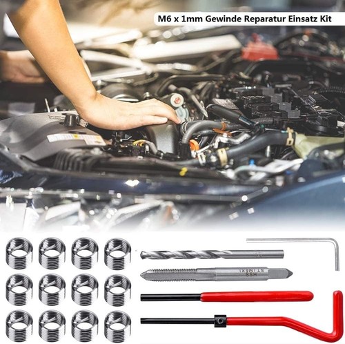 30 Piece M6 x 1.0mm Thread Repair Insert Kit, Stainless Steel Thread Repair Kit - Foto 6 di 7