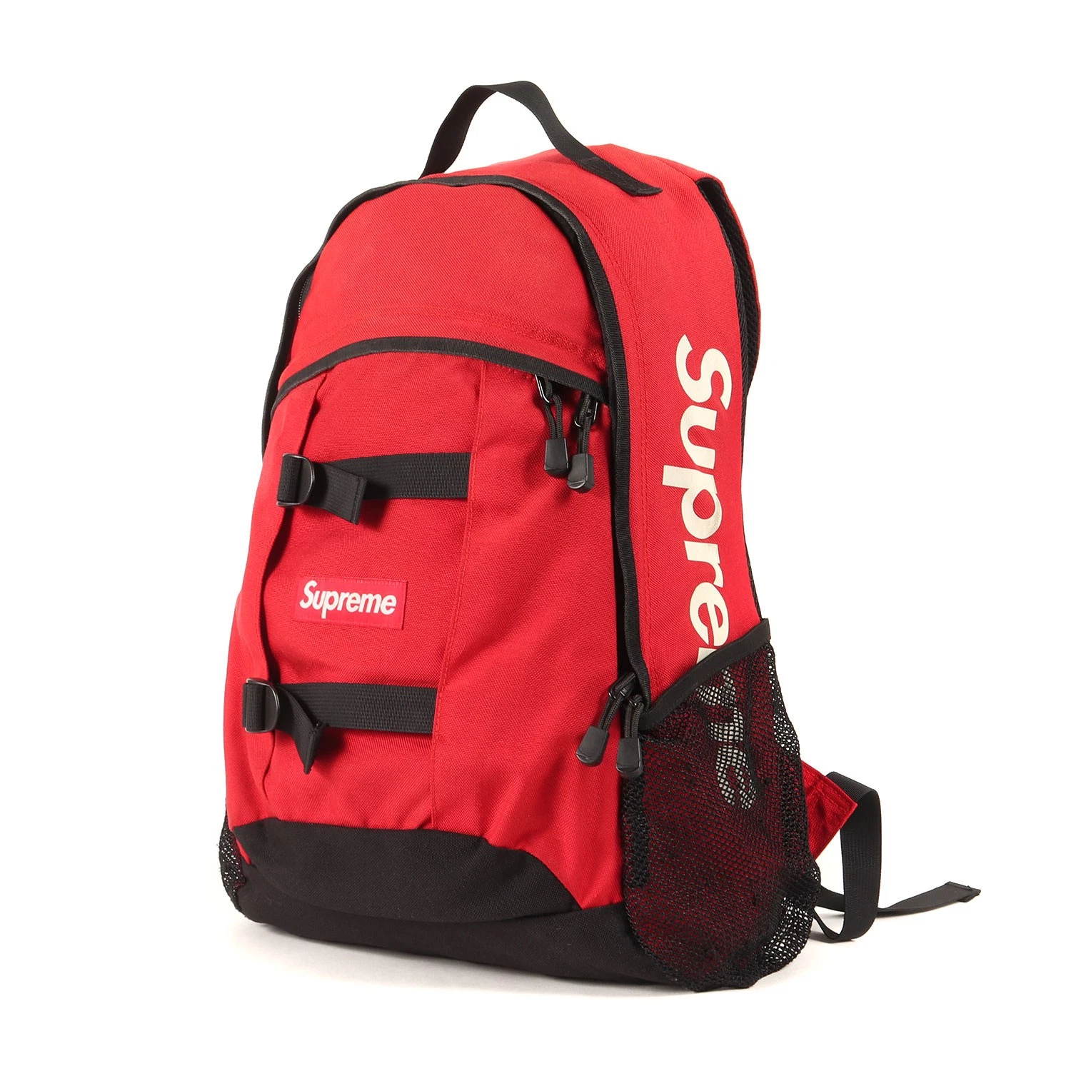 Sac Supreme Logo Côté Cordura Nylon Sac à Dos Rouge Sac Homme