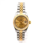 VINTAGE LADIES ROLEX DATEJUST 69173 AUTOMATIC WRISTWATCH 18K YELLOW GOLD SS