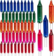 100 Pcs Replacement Christmas Mini Light Bulbs, Multi-colored Incandescent Strin