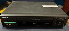Sony SLV-N500 VCR HiFi Stereo VCR /VHS, Flash Rewind, No Remote, NOT WORKING